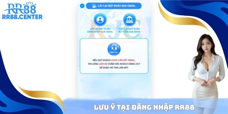 Lưu ý tại đăng nhập RR88